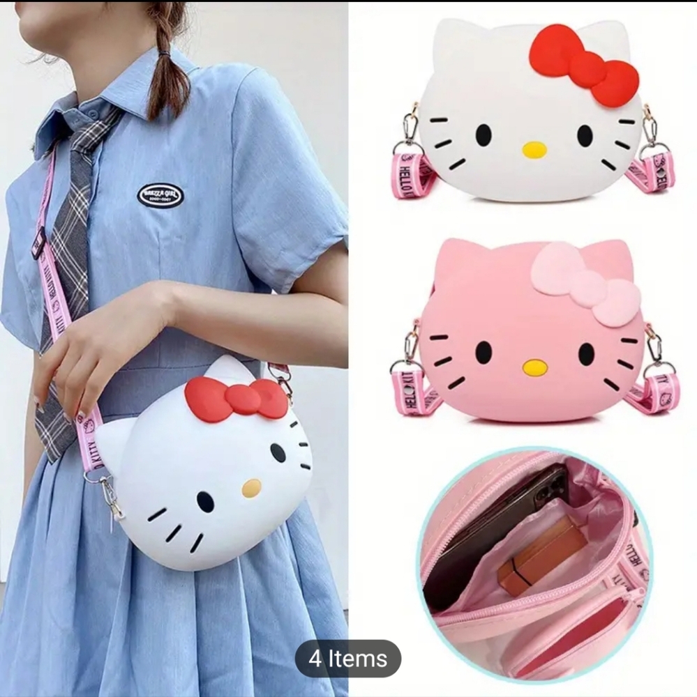 Hello Kitty Sanrio Silicone Crossbody Bag - Picture 3 of 5
